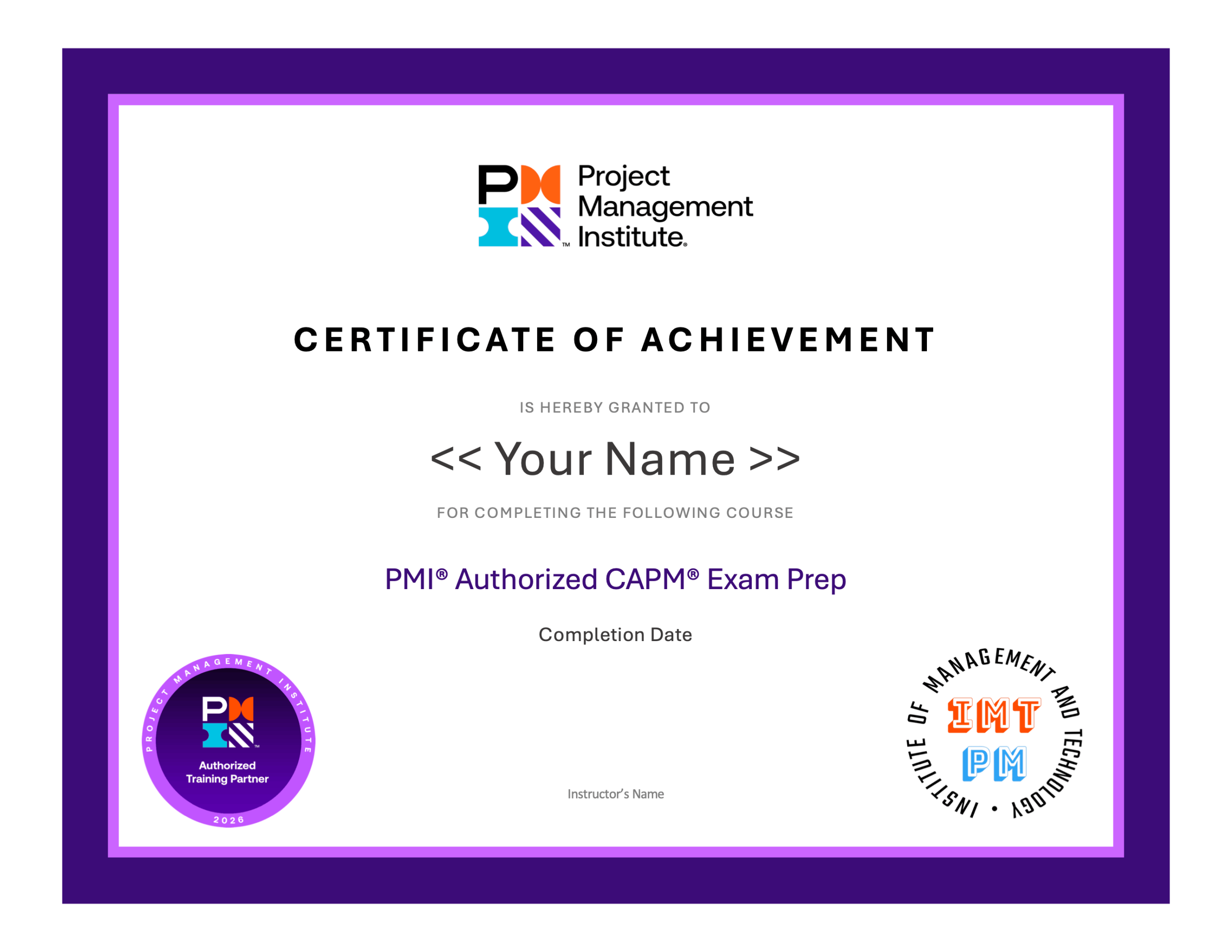 CAPM Cert-2